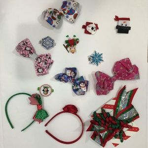 Christmas Hair Accessories Lot